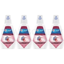 Crest 3D White Glamorous White Alcohol Free Mouthwash Fresh Mint 16oz Lot of 4