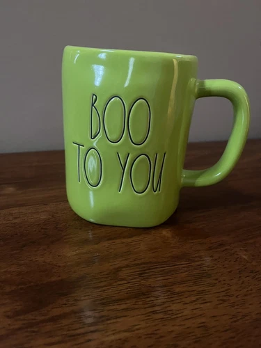 Rae Dunn Boo To You Mug Artisan Collection Magenta Coffee Tea Halloween