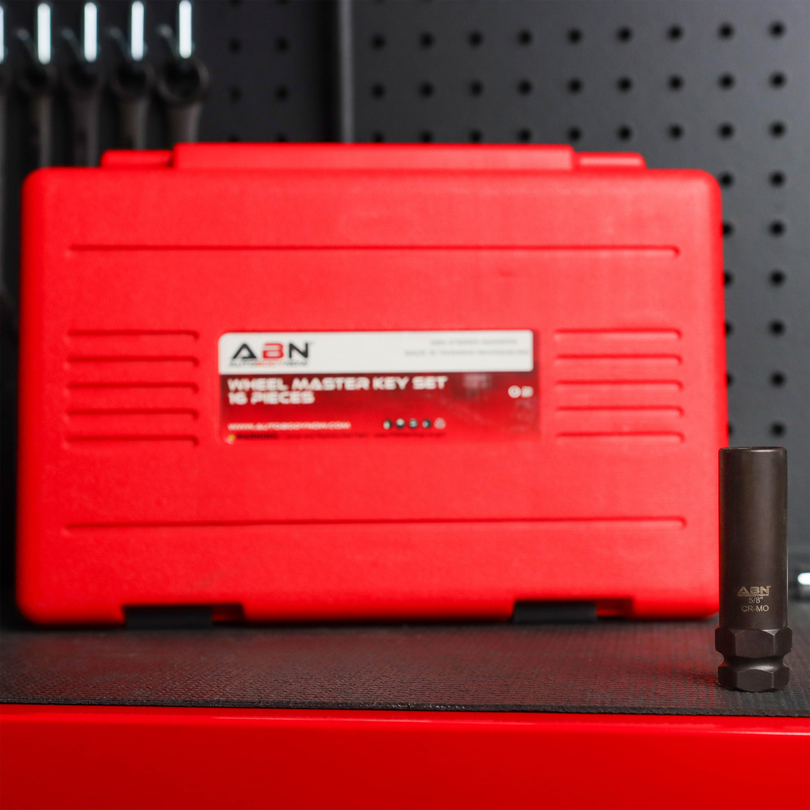 ABN Wheel Lock Removal Tool Kit Lug Nut Key Set, 16Piece Master