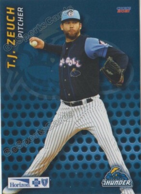 2021 Buffalo Bisons Trenton Thunder TJ Zeuch RC Rookie Blue Jays