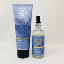 Bath & Body Works Aromatherapy SLEEP LAVENDER VANILLA Body Mist+Body Cream Set