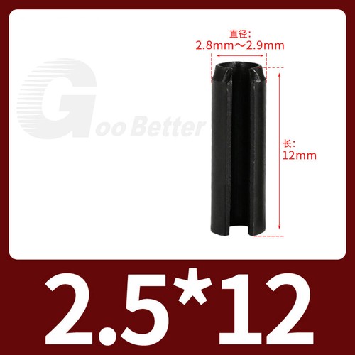 Spannstifte Spannhülsen Hohlsplinte Schwarz Verzinkt Stahl DIN 1481 1.5mm - 12mm - Picture 32 of 147