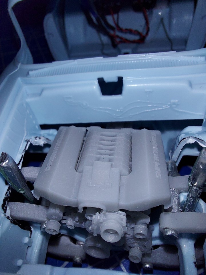 3D Printed Chevrolet LSA Engine Kit 1/24 1/25 Scale Model Car Engine eBay