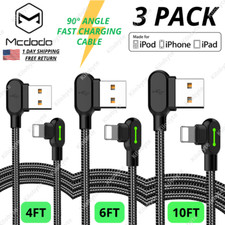Mcdodo 90  Right Angle USB Fast Charging Cable Data Sync For iPhone 14 13 12 11