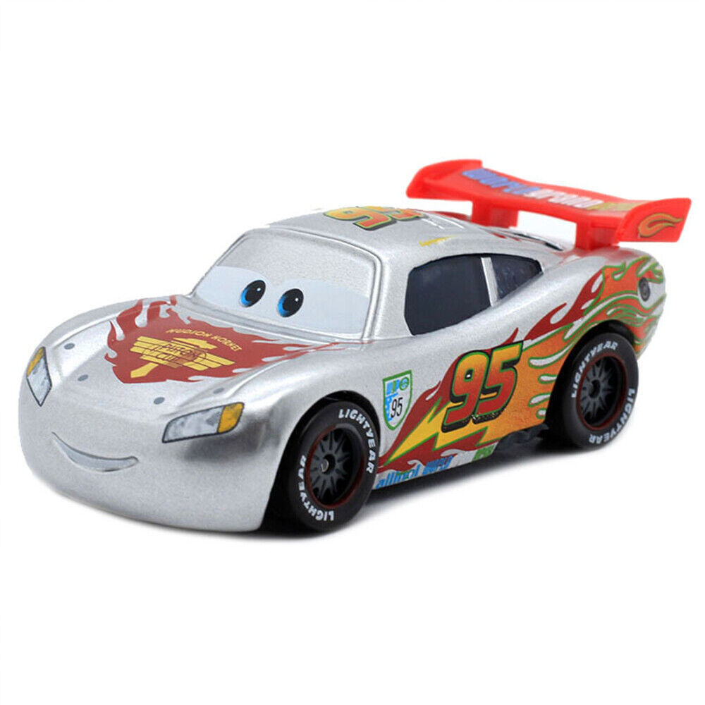 Disney Pixar Cars Lot White Lightning McQueen 1:55 Diecast Model