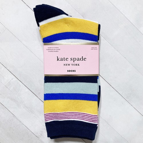 Calcetines Kate Spade Crew 3 Pares ELIGE Flor Lunares Rayas Leopardo Nueva York - Imagen 128 de 142