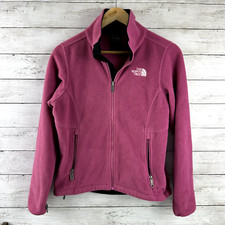 Columbia Fleece Full Zip Fleece Jacket Womens XS pinkish Outdoor Hiking Casual