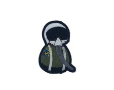 Patch aufnaher aufbugler applikation b&uuml;gelbild pilot flugzeug