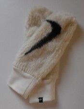Nike Fuzzy Knit Warm Mittens Adult Unisex Sail/Black XS/S