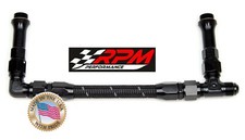 Holley Ultra Hp Xp Carb Black Braided Fuel Line 8an Alcohol E85 30r9 F11