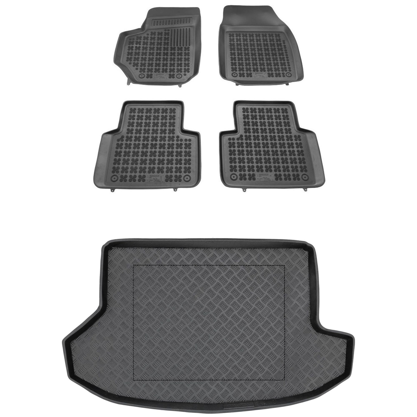 Tapis de sol et bac de coffre Fiat Croma pour voyages en famille