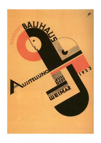Bauhaus Exhibición - Joost Schmidt Vintage Pared Arte Póster Imagen Giclée - Picture 2 of 12