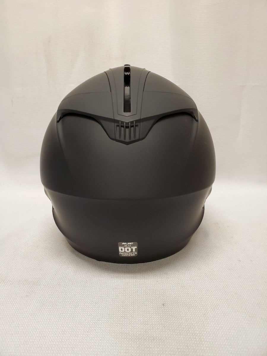HJC IS-17 Matte Black Full Face Integrated Shield Motorcycle