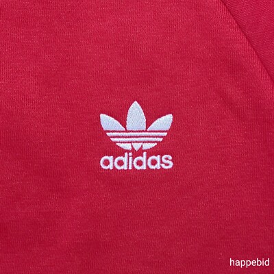 Adidas Originals 3D Trefoil 3 Stripes Crew Sweatshirt Red GN3544 Men S Fast  Ship | eBay