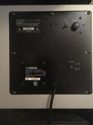 SILVER YAMAHA SUBWOOFER SYSTEM YST-SW010 | eBay