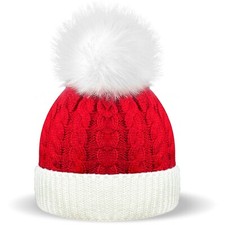 Christmas Hat Baby Knitted Santa Hat for Little Kid Gril Boy Warm Winter Xmas...
