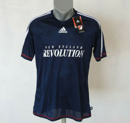 New England Revolution Adidas Fan Shirt Climalite MLS blau #6 Größe S Trikot - Bild 1 von 7