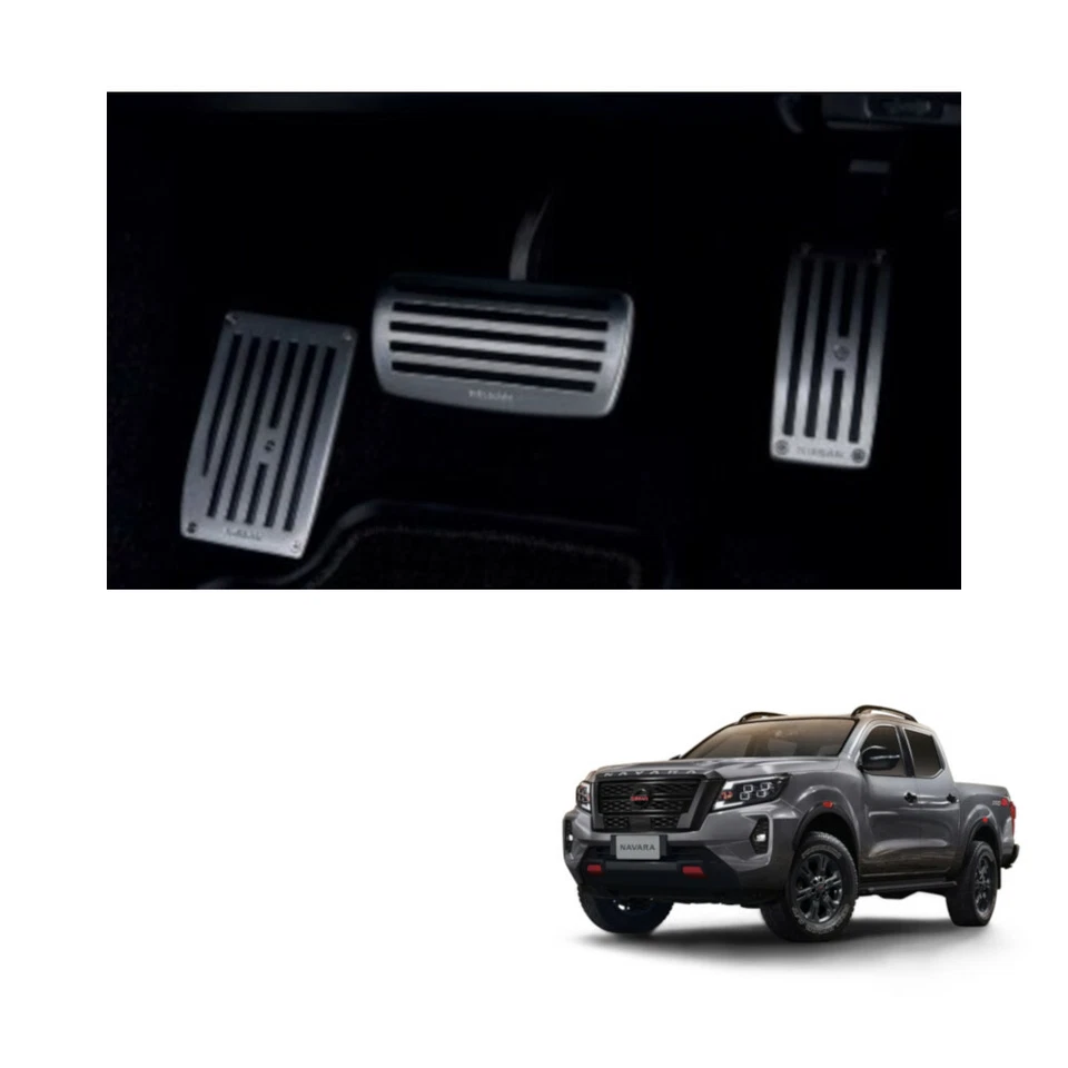 Auto Pedal Speed Break Foot Rest Sport Pad For Nissan Navara Pro-4X 2021 2022 - Image 2 of 4