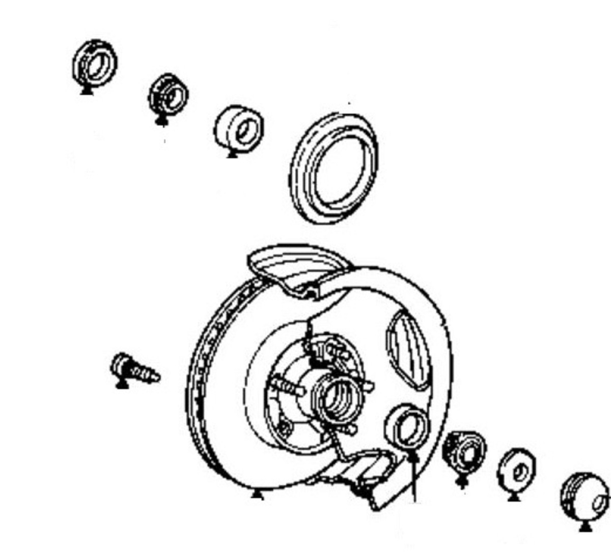 Wheel Hubs & Bearings For Ford E-150 - Foto 3