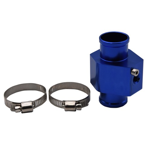 34mm Water Temp Temperature Joint Pipe Sensor Gauge Radiator Hose Adapter Blue - Picture 7 of 7