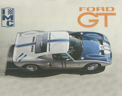 Vintage IMC Ford GT40 1964 Le Mans 8 X 10 Art Print for Framing