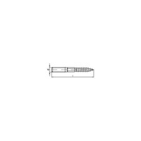 Stockschraube 10X100 Edelstahl A2 Blank 25 Stk