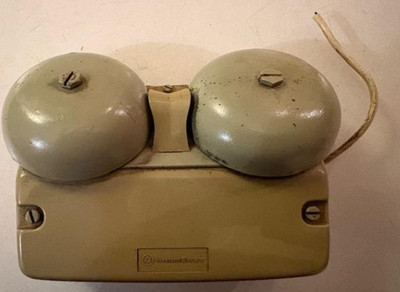 Western Electric Double Bell System Electric Doorbell Telephone Ringer untested