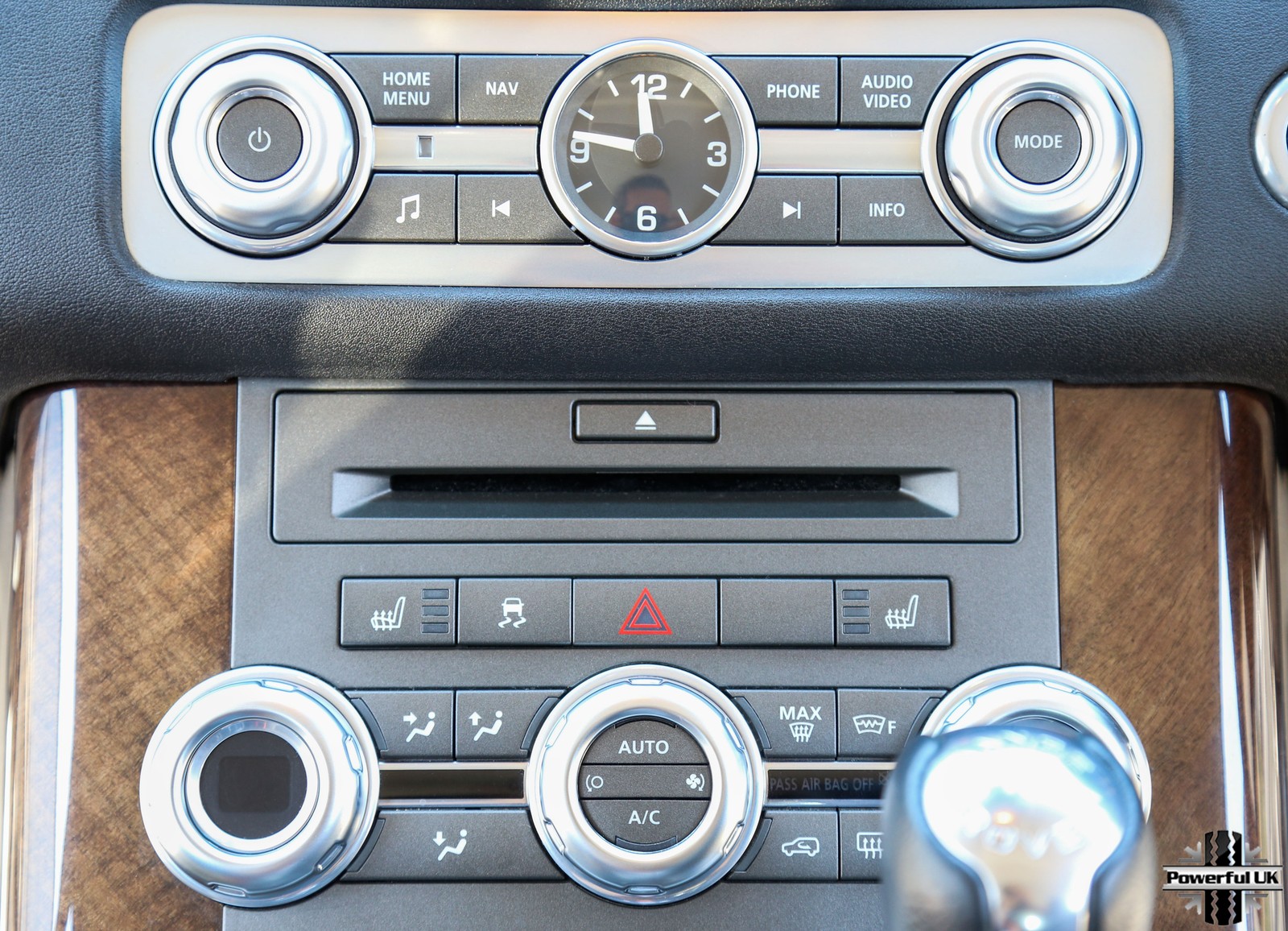 Silver Control Button trim covers for Range Rover Sport 2010+ Climate Radio