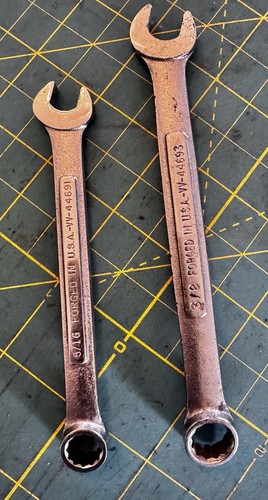 Set Of 2 Vintage Craftsman Combination 12pt Wrench 5/16 44691, 3/8 44693 VV - Picture 5 of 5