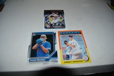 LOS ANGELS DODGERS EMMET SHEEHAN BASEBALL CARD LOT / 3 CARD LOT / ROOKIE