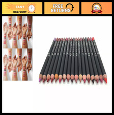 17 Vibrant Colors Lip Liner Pencil Set - Long-Lasting, Smooth Application