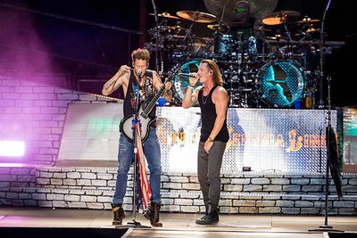 Tyler Hubbard Brian Kelley of Florida Georgia Line performs in sup- Old Photo 28