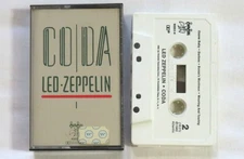 Led Zeppelin Coda Cassette Tape 1980's USA Swan Song 