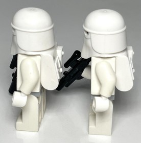 LEGO SW0115 Snow Trooper X2 (Minifigure, Star Wars, Both Trooper, 8129, 7879)
