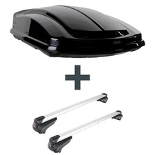 Dachbox LEVUP Space 530 Duo + Dachträger für VW Passat Variant B3/B4 Typ 3A5/35i