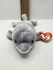 Ty ( Starboard) 2006 Beanie Baby Gray Dolphin