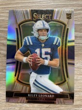 2025 Panini Select - Premier Level Riley Leonard #133 Silver Shock Prizm (RC)