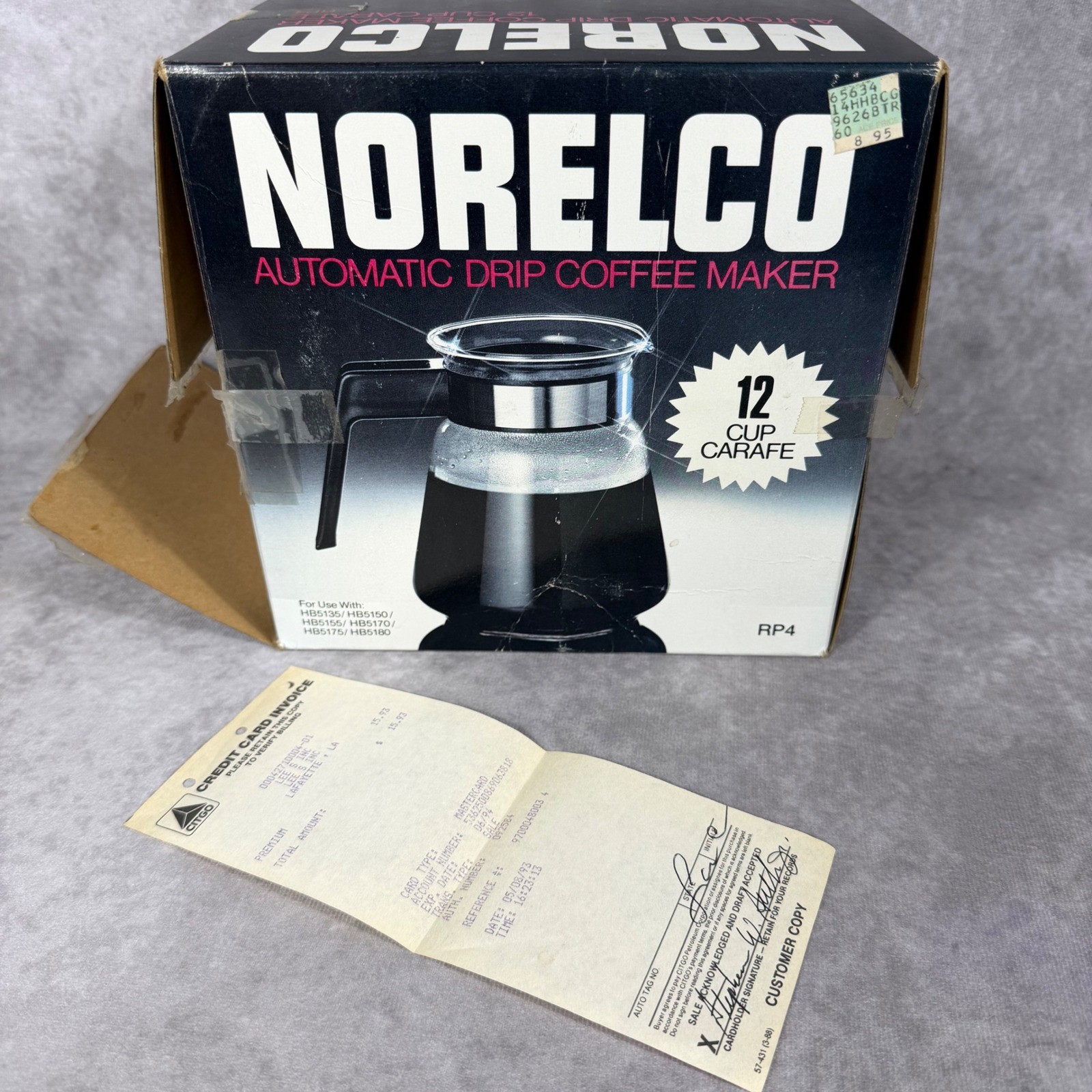12 Cup Carafe Rp4 Replacement New In Bo