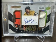Mark Stone  2023-24 ENGRAINED CLUTCH COMPONENTS GAME-used Stick/glove  /15