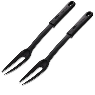 Nylon Fork Made of Heat Resistant with Plastic Handle Hole Black
