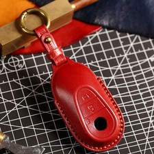 Leather Car Remote Key Cover Case Holder Fob ...