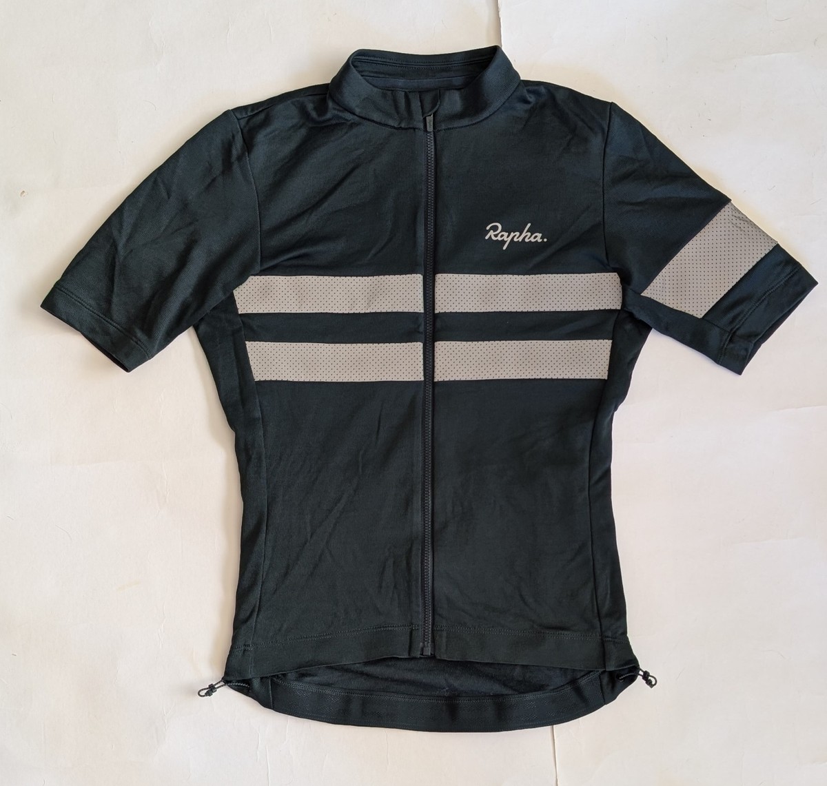 Rapha Brevet Men's Short Sleeve Jersey / XS / Forest Green/Silver