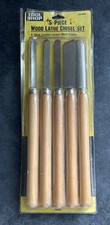 Tool Shop 5 Piece Lathe Chisel Wood Turning Tool Set