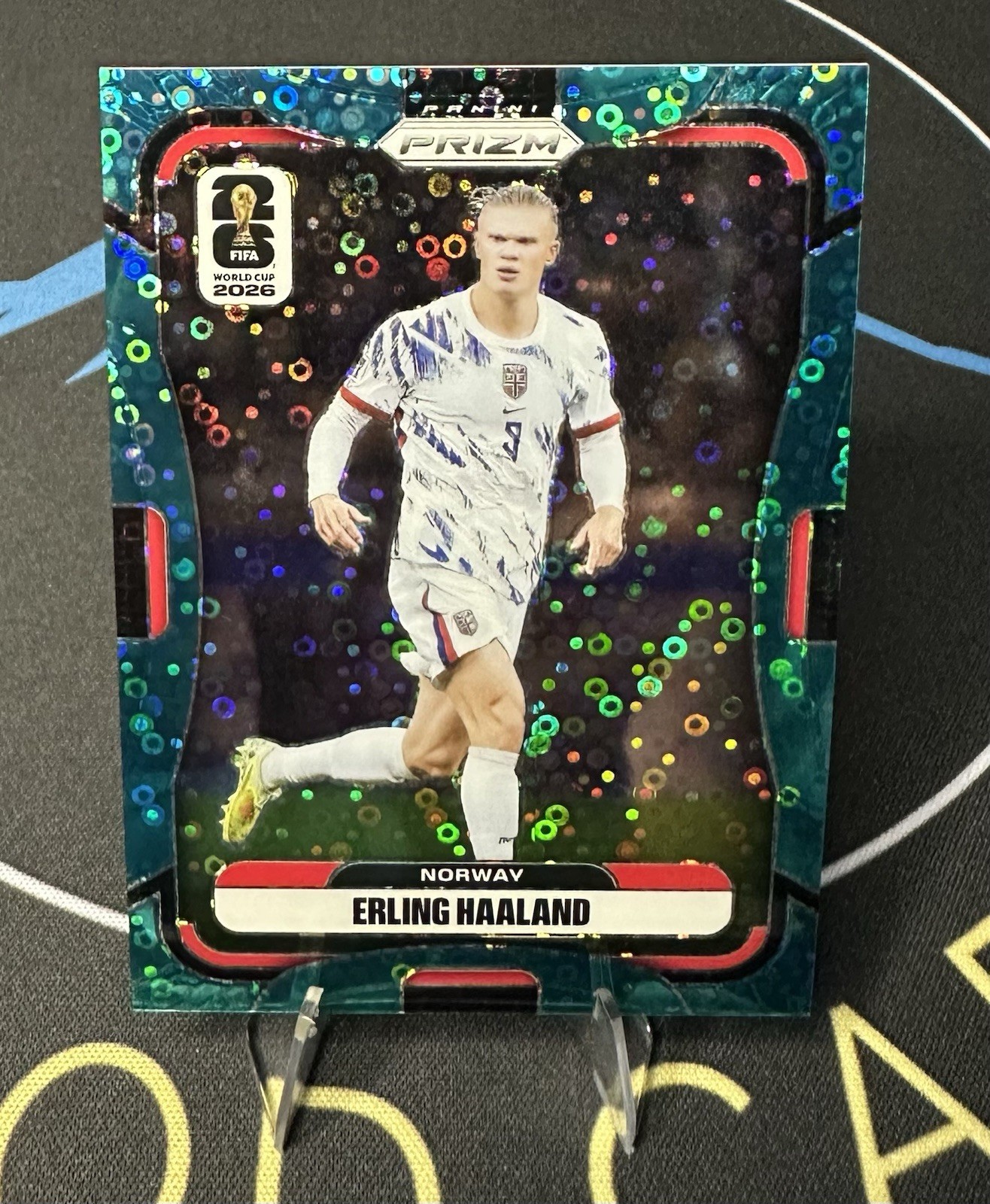 2026 Panini Prizm FIFA World Cup Erling Haaland #333 Teal Disco Prizm /149