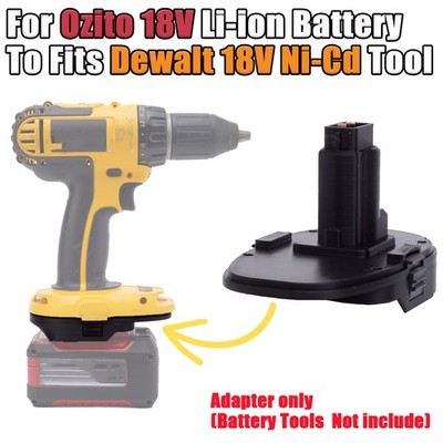 Adapter For Ozito/Einhell 18V Li-Ion Battery To For Dewalt 18V Ni-Cd Power Tools