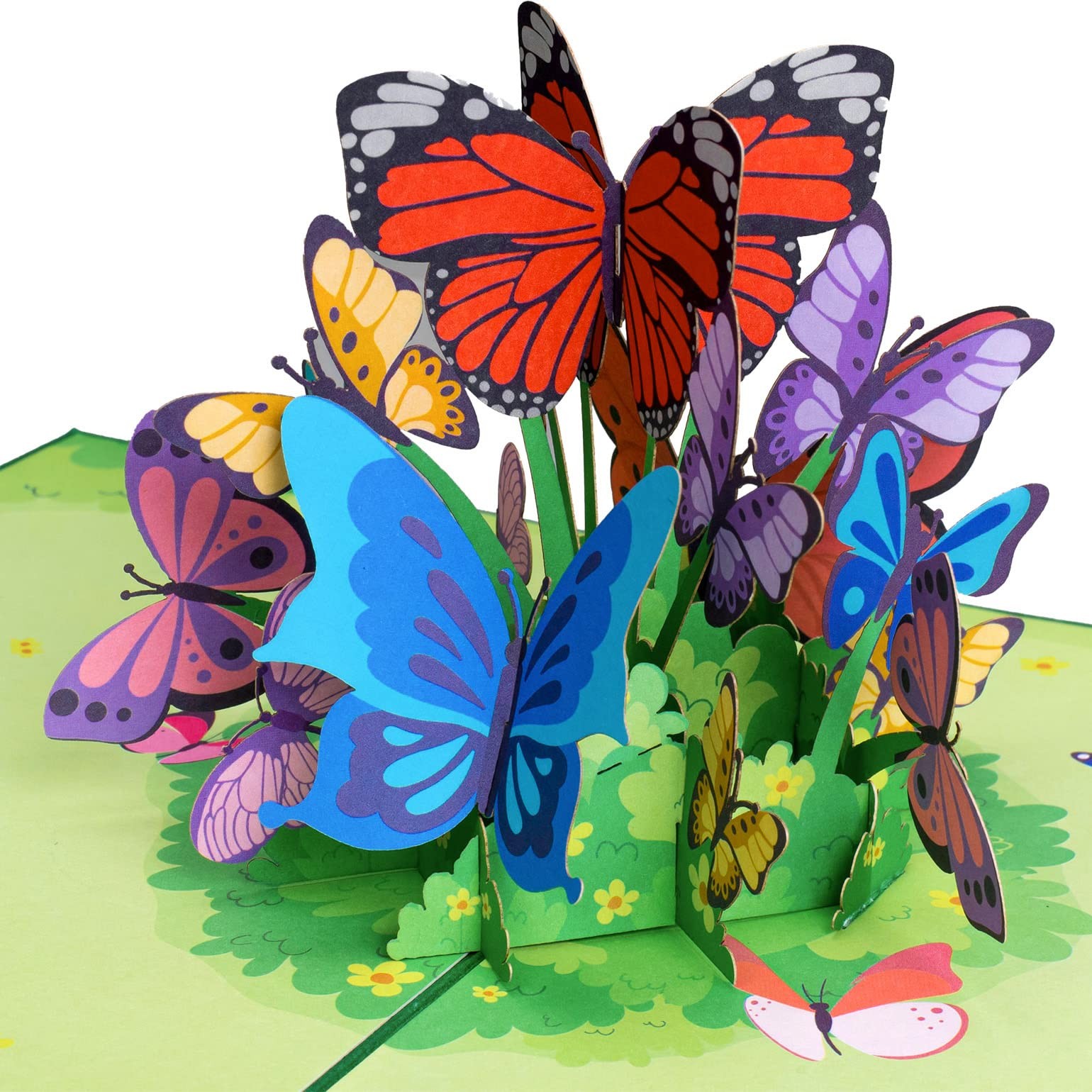 Paper Love 3D Pop Up Butterflies Card, Gift for 5" x 7",