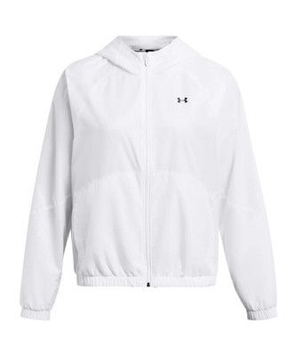 UNDER ARMOUR UA RIVAL SPORT WINDBREAK JKT WHITE