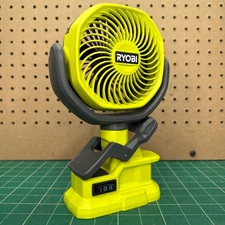 Ryobi PCF02 ONE+ 18V Cordless 4 in. Clamp Fan Multi Directional Flow **TESTED**