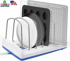 Baking Sheet Storage Rack Bakeware Organizer Tray Holder for Kitchen Cabinets