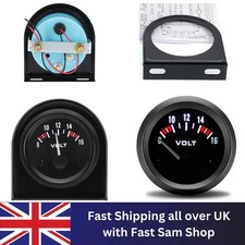 2" 52mm Mechanical White LED Car Auto Volt Voltmeter Voltage Gauge Meter 8-16V